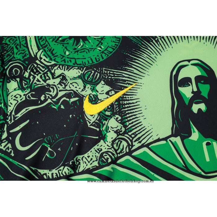 Chandal del Brasil Jesus 24-25 Manga Corta Verde - Pantalon Corto
